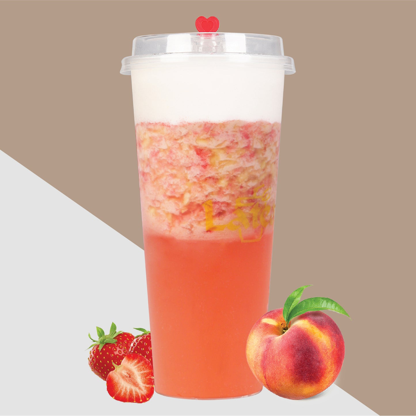 Cheese Peach and Strawberry Tea (700ml)