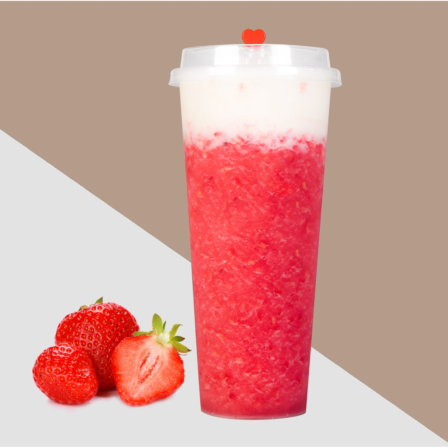 Cheese Strawberry Tea (700ml)