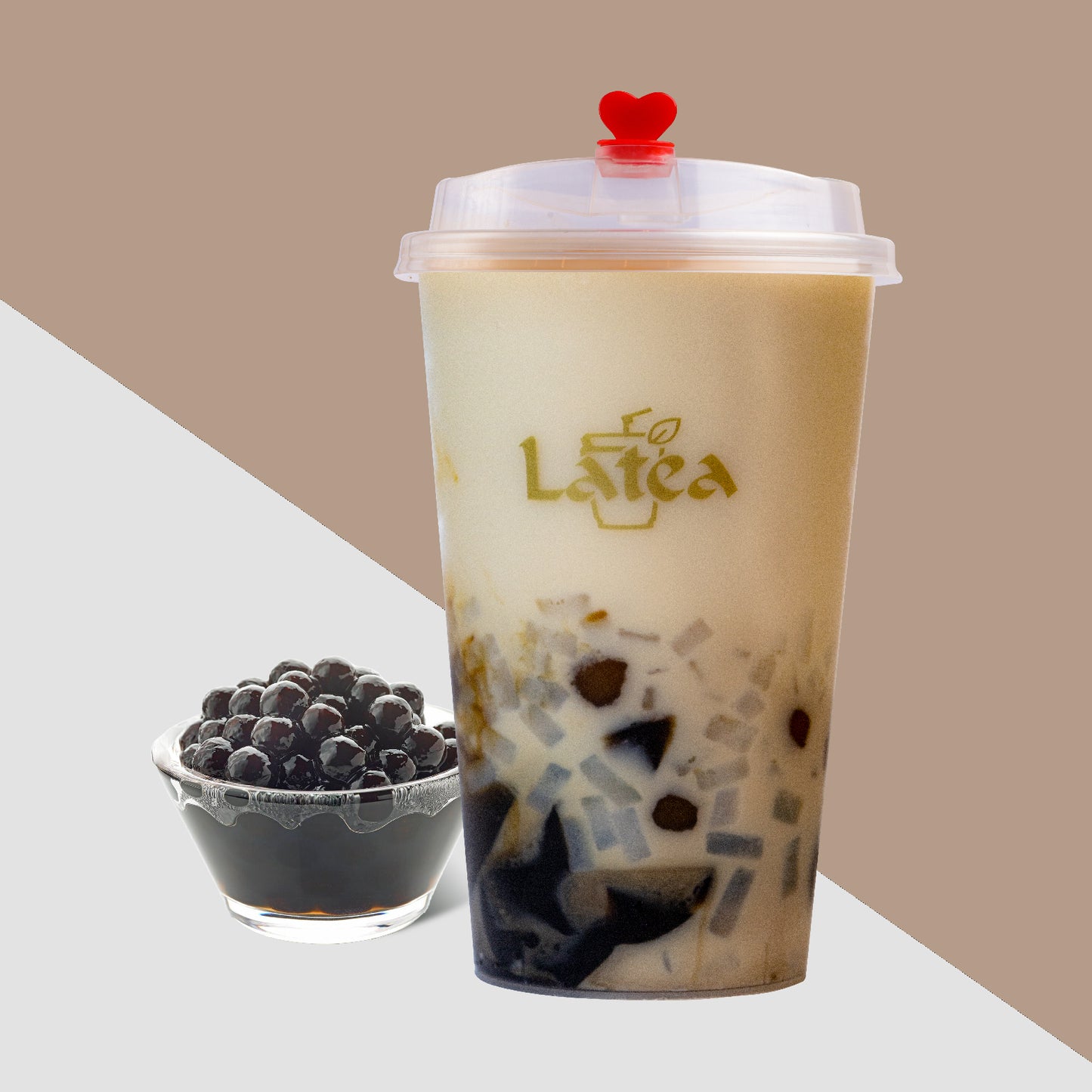 Jelly Bake milk tea (500ML)